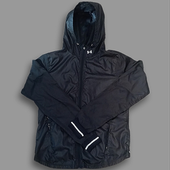 Under Armour Jackets & Blazers - Under Armour Full Zip Fitted Hooded Windbreaker Women's Size Small